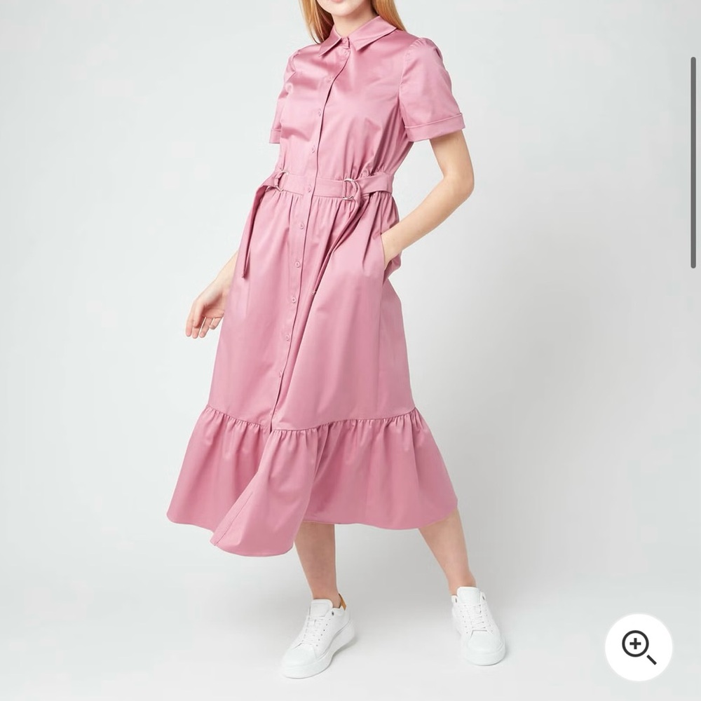 Ted Baker London Pink Tiered Midi Dress